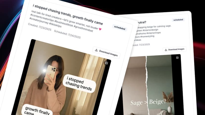 Automatic slideshow generation interface