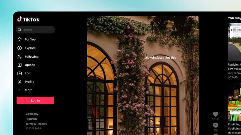 Connect TikTok interface showing account connection
